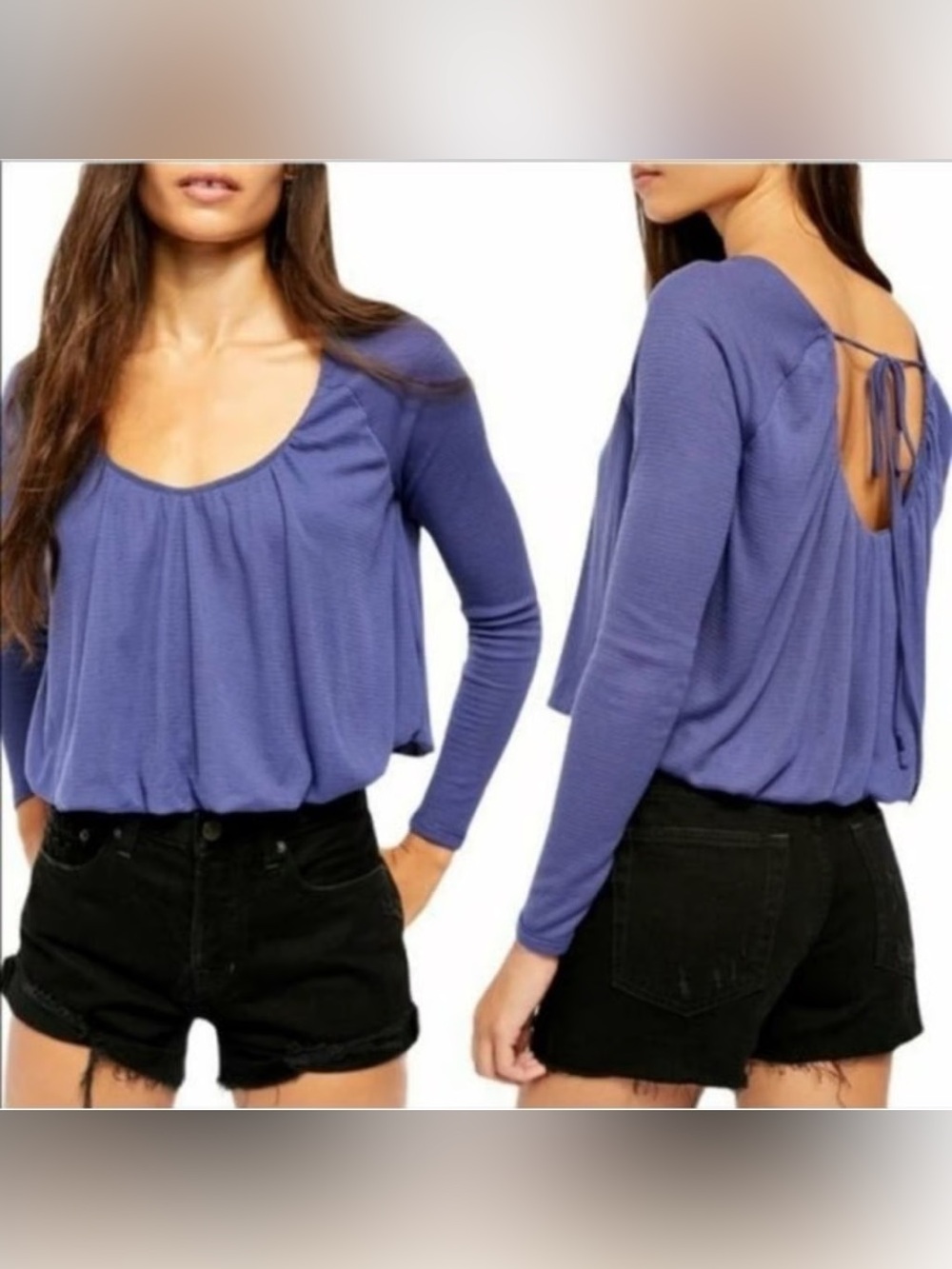 nwt Free People blonde thermal top